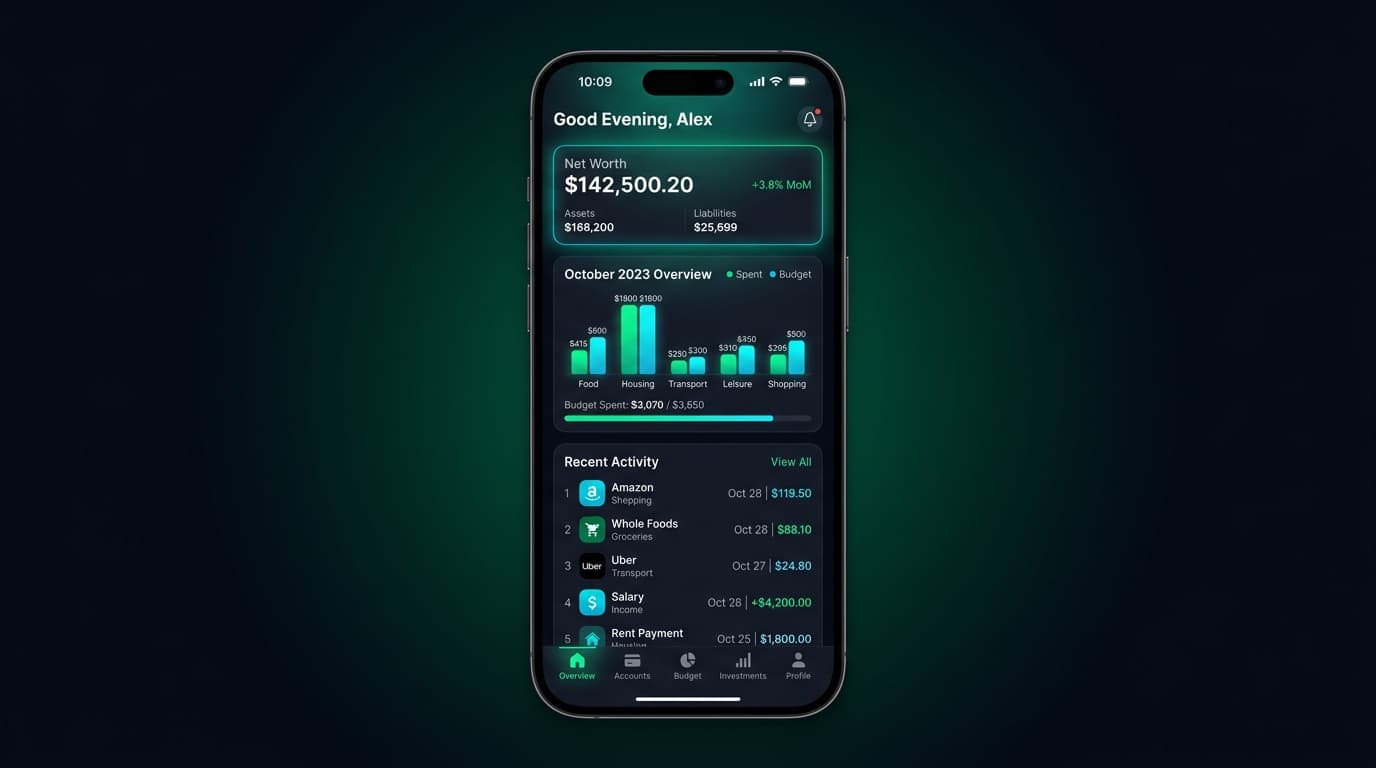 Personal Finance & Wealth Tracker - Mobile App Development software by Medhawa Neranjan